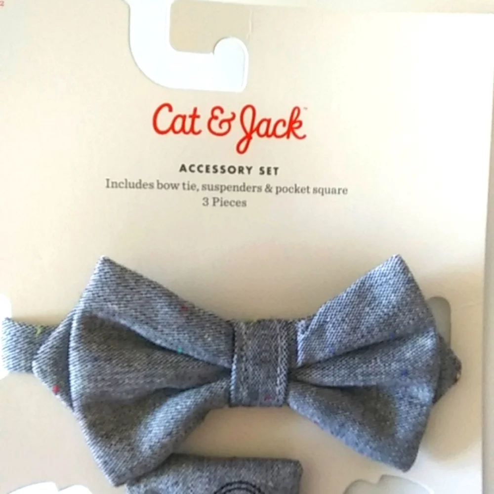Cat & Jack. Accessory Kit Bowtie Suspenders Pocket Square
